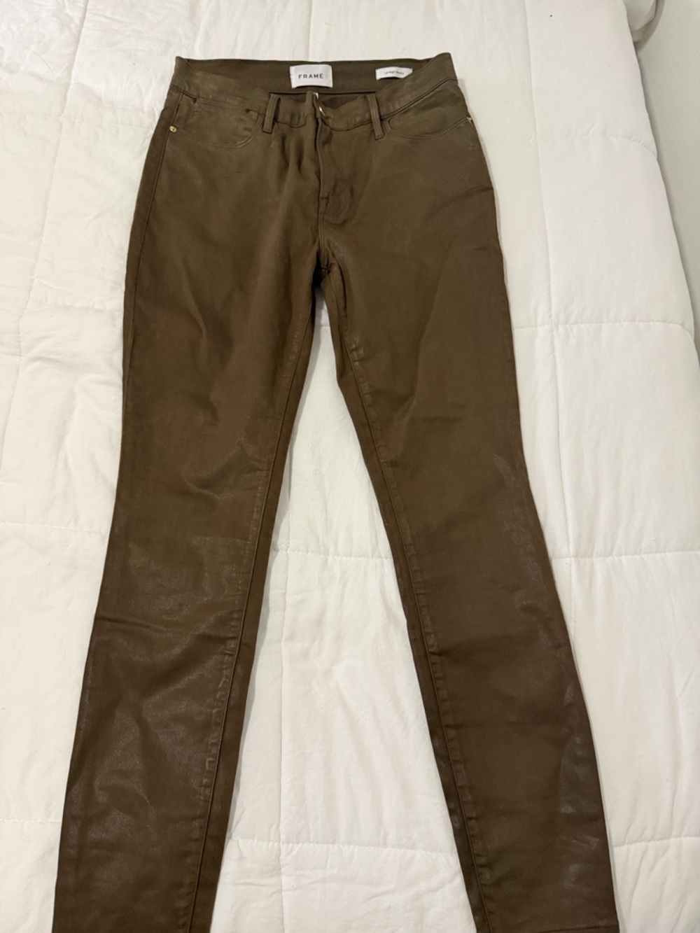 Frame Denim Women’s Skinny Jeans in Brown